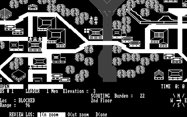 Under Fire! IBM PC/Compatibles Screenshot: Exploring the map...