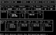 Under Fire! for IBM PC/Compatibles - Viewing team options.