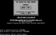 Under Fire! for IBM PC/Compatibles - Title screen and graphics mode selection.