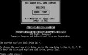 Under Fire! for IBM PC/Compatibles - Insert the appropriate map disk...