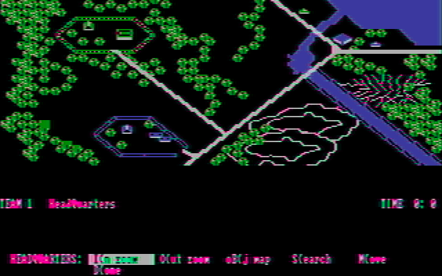 Under Fire! IBM PC/Compatibles Screenshot: Game start.