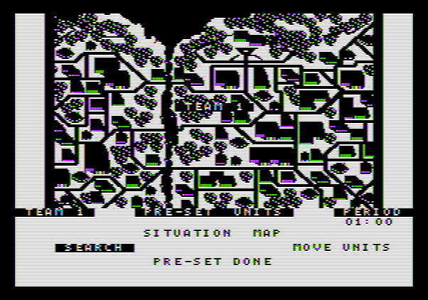 Under Fire! Apple II Screenshot: Beginning another scenario...