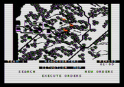 Under Fire! for Apple II - The situation map highlights some key positions...