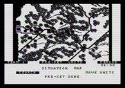 Under Fire! for Apple II - Game start.