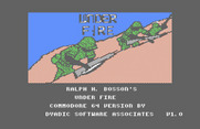 Under Fire! for Commodore 64 - Title screen.