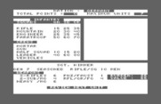 Under Fire! for Commodore 64 - Each player has an opportunity to review their units.
