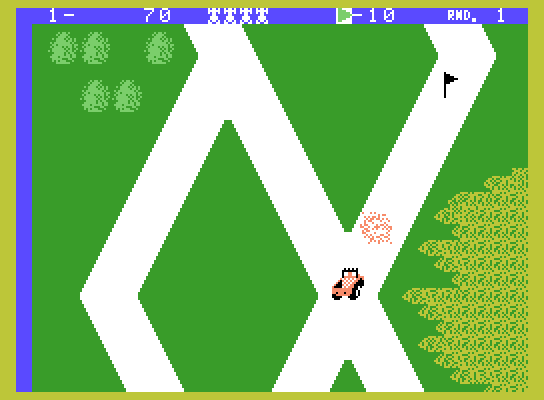 Up 'n Down ColecoVision Screenshot: A crash!
