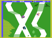 Up 'n Down for ColecoVision - Be careful when jumping, you don't want to crash on the side of the road!