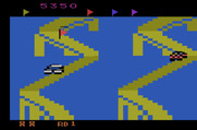 Up 'n Down for Atari 2600 - On track to collect another flag...