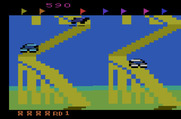 Up 'n Down for Atari 2600 - Heading up a hill...