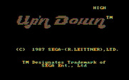 Up 'n Down for IBM PC/Compatibles - Title screen.