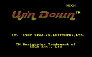 Up 'n Down for IBM PC/Compatibles - Title screen.
