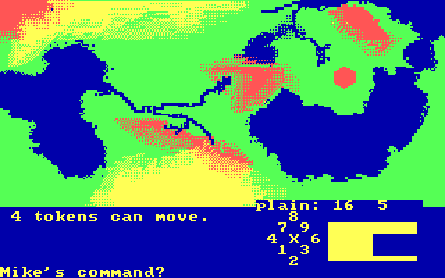 Incunabula IBM PC/Compatibles Screenshot: You can also zoom out to view the whole map.
