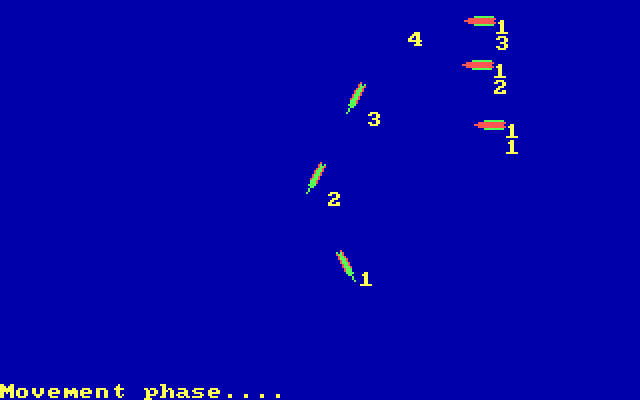 RAM! IBM PC/Compatibles Screenshot: Movement phase.