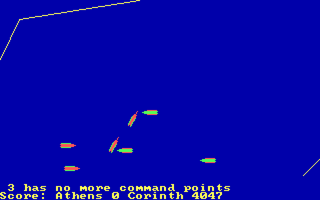 RAM! IBM PC/Compatibles Screenshot: Athens hasn't scored any points yet...