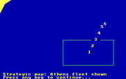RAM! for IBM PC/Compatibles - Strategic map; press a key to begin the game!
