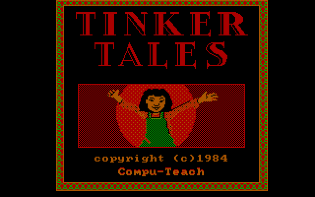 Tinker Tales IBM PC/Compatibles Screenshot: Title screen.
