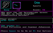 Trivia Savant for IBM PC/Compatibles - A wrong answer.