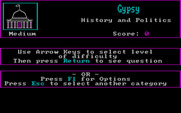 Trivia Savant for IBM PC/Compatibles - You can choose how difficult of a question to answer.