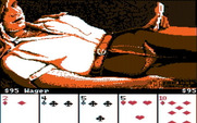 Strip Poker: A Sizzling Game of Chance for IBM PC/Compatibles - Game start.