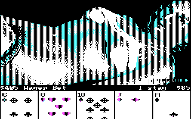 Strip Poker: A Sizzling Game of Chance IBM PC/Compatibles Screenshot: How much do you want to bet?