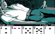 Strip Poker: A Sizzling Game of Chance for IBM PC/Compatibles - Starting a game against Suzi.