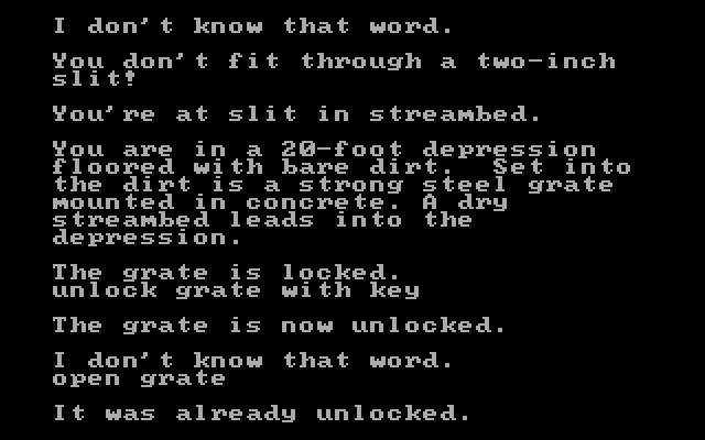 Microsoft Adventure IBM PC/Compatibles Screenshot: Exploring the area.