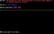 Terror in the Ice Caverns for IBM PC/Compatibles - Starting the game.
