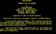 Terror in the Ice Caverns for IBM PC/Compatibles - Introduction to the game.