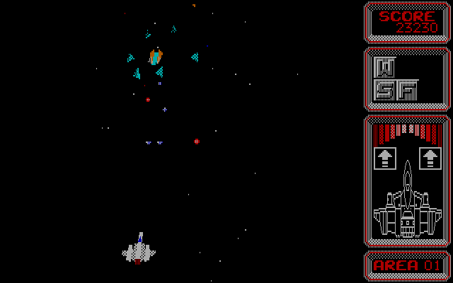 Silpheed IBM PC/Compatibles Screenshot: The first end of level boss.