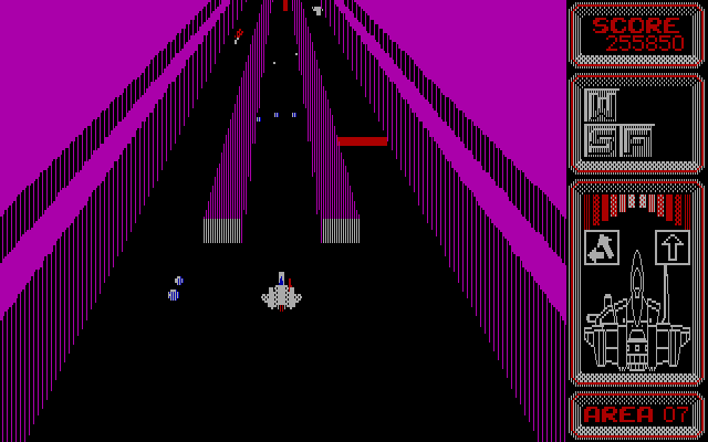 Silpheed IBM PC/Compatibles Screenshot: The path splits...choose wisely!