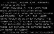 Silpheed for IBM PC/Compatibles - The game's story scrolls by...