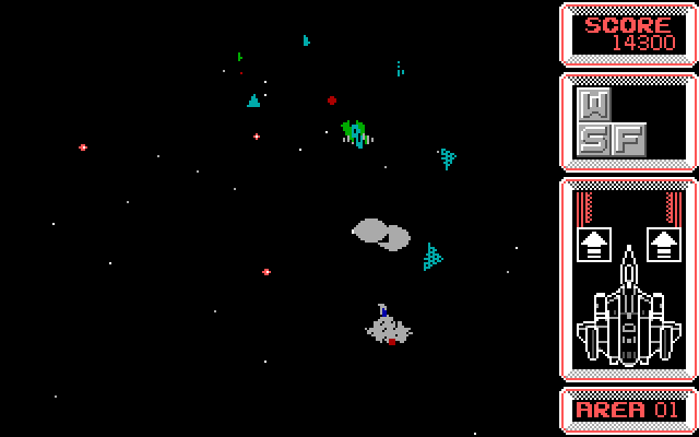 Silpheed IBM PC/Compatibles Screenshot: The first end of level boss.