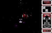 Silpheed for IBM PC/Compatibles - Attacking a large ship...