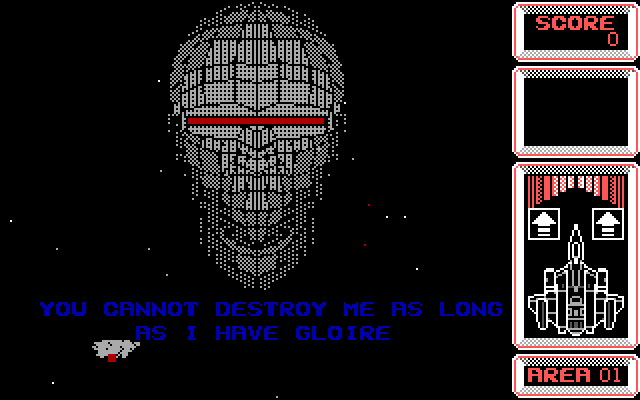 Silpheed IBM PC/Compatibles Screenshot: Game start.