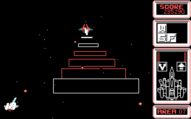 Silpheed IBM PC/Compatibles Screenshot: Be sure to dodge this enemies attacks...