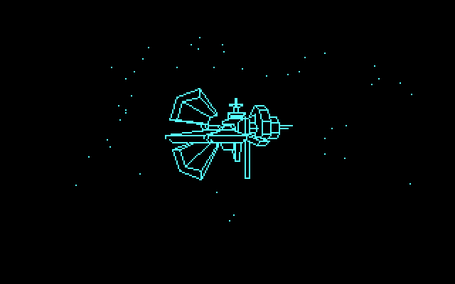 Silpheed IBM PC/Compatibles Screenshot: Introduction...a ship approaches...