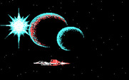 Silpheed for IBM PC/Compatibles - A brief intermission before the next level begins.