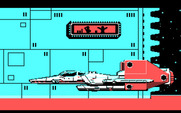 Silpheed for IBM PC/Compatibles - People cheer as the Silpheed flies by...