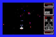 Silpheed for Apple IIgs - The first end of level boss.