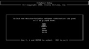 Silpheed for IBM PC/Compatibles - Graphics selection (Version 2.3).