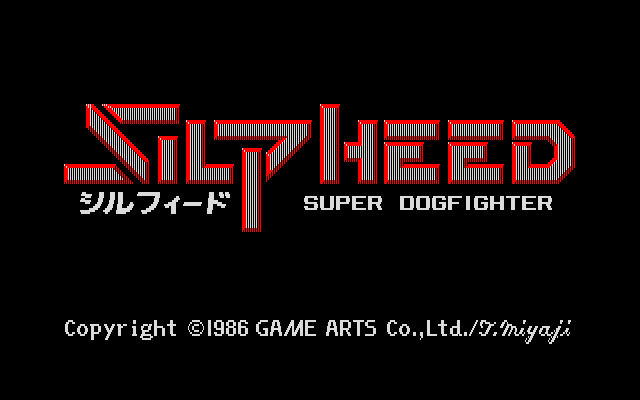 Silpheed PC-8800 Series Screenshot: Title screen.