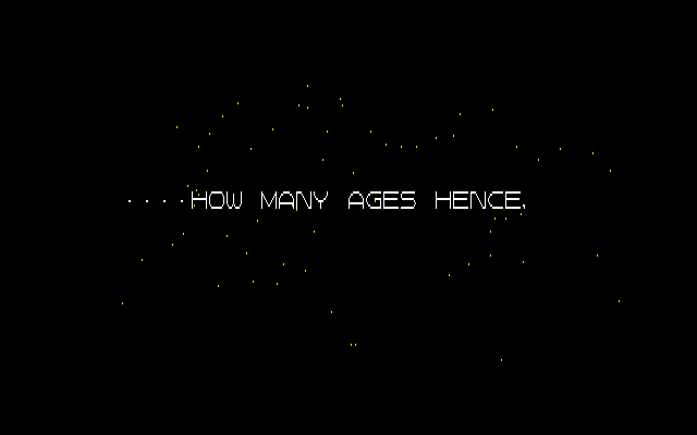 Silpheed PC-8800 Series Screenshot: Story introduction.