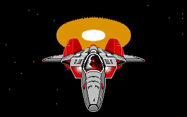 Silpheed PC-8800 Series Screenshot: Mission success!