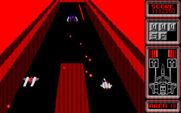 Silpheed for PC-8800 Series - Lots of bullets to dodge in a narrow passageway here...