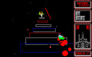 Silpheed for PC-8800 Series - I'm hit! This boss has a powerful weapon...