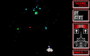 Silpheed for PC-8800 Series - The first end of level boss.