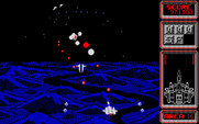 Silpheed for PC-8800 Series - Under attack, get out of the way quick!
