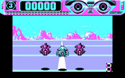 Space Racer for IBM PC/Compatibles - Starting out on the third track...