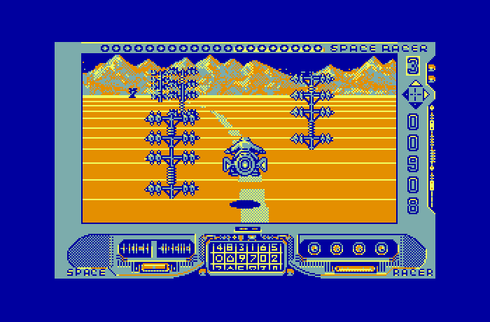 Space Racer Thomson TO Screenshot: Entering the next section of the track...